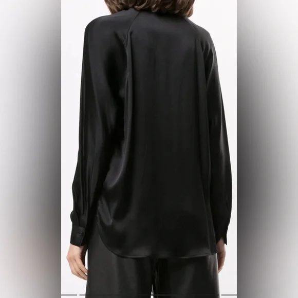 Vince silk blouse - size small - black 100% silk - Picture 2 of 2